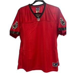 Tampa Bay Buccaneers NFL Pro Line Jersey Womens Large Red Blank Short Sleeve NWT